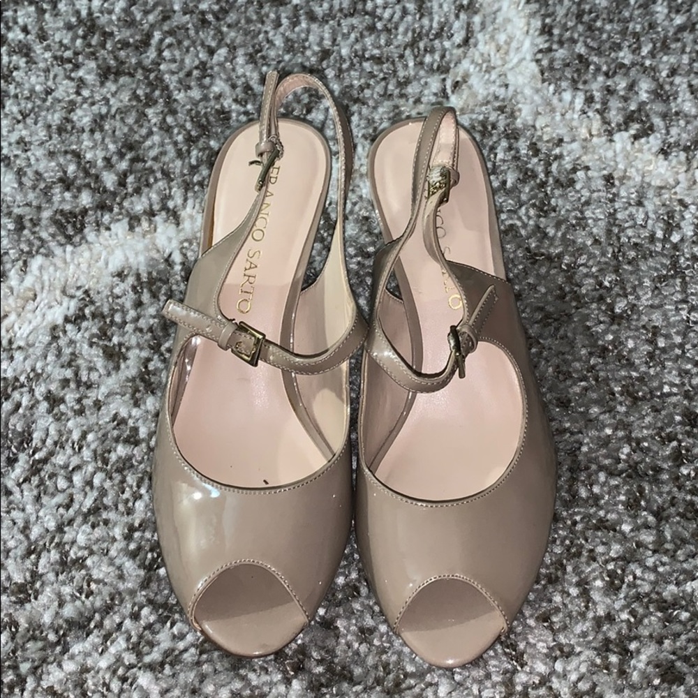 Franco Sarto Beige Heels - Size 8M